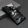 Black flower  Phone Case glass phone case for Samsung Galaxy S26 22 23 24 25 PLUS S21 22 23 24 25 ULTRA