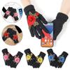 Soft Winter Gloves Embroidered Flower All Finger Gloves Knitted Gloves  Outdoor Cycling Driving