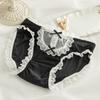 Black milk Lolita panties for women Pure cotton crotch skin-friendly breathable maiden seamless panties for women briefs