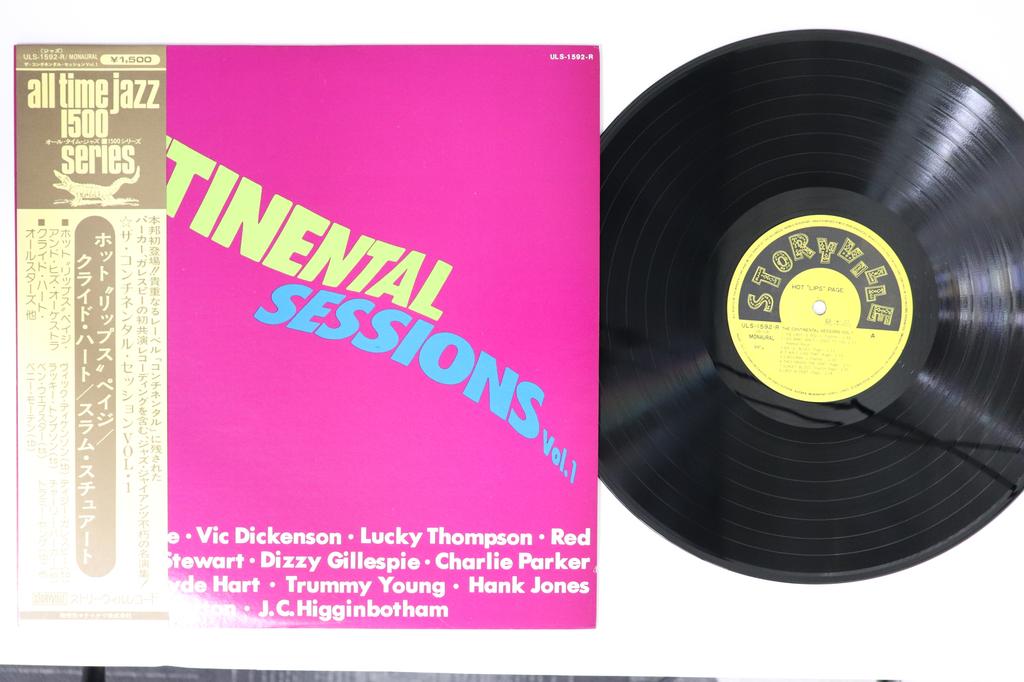 LP Record HOT LIPS PAGE - Continental Sessions Vol1 ULS1592RPROMO STORYVILLE Japan Obi Jazz Used