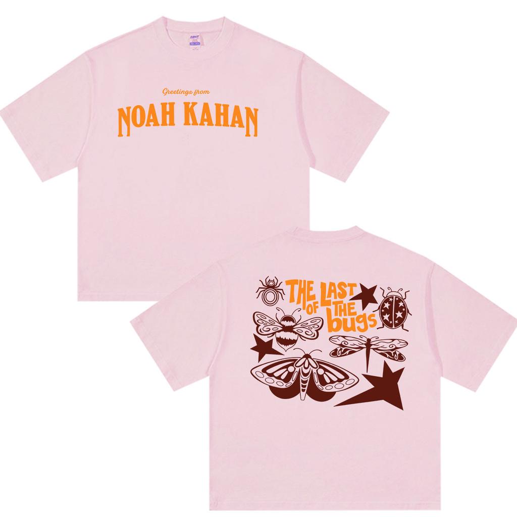 Noah Kahan The Great Divide Last of The Bugs Tour 2026 Print T Shirts Unisexs Women Harajuku High Quality Oversized Cotton Tshirt