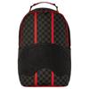 Zaino Stampa Versatile a Quadri Bocca di Squalo Zaino Unisex Nero Rosso SD-B6025