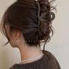 Premium Coffee-Colored Frosted Hairpin - Large All-Match Shark Clip for Elegant Hairstyles