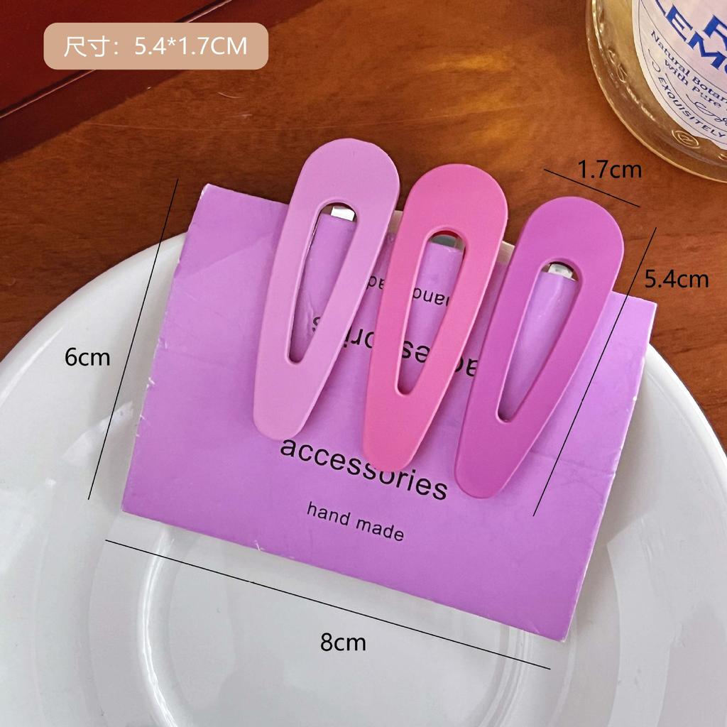 3pc Fashion Cute Bright Color BB Hairpin Hair Side Clips for Girls Women Kids Childs Ladies Gift Party Hair Accessories