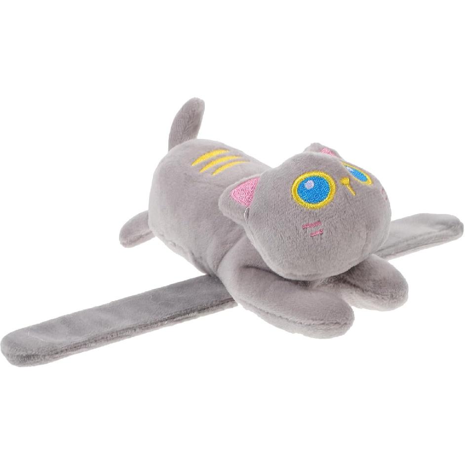 Stuffed Animal Cat Slap Bracelets Plush Animal Slap Bracelets Snap Wrist Band Wrist Slapband Toy for Kids Party Favor