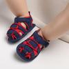 2026 LY New Fashion Flannel Upper Print Cotton Fabric Outdoor Prewalk Unisex Crib Baby Sandals Slippers EVA Midsole Breathable