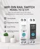 Tuya WiFi Smart Circuit Breaker Switch: Wireless Remote Mobile Control for Smart Homes.