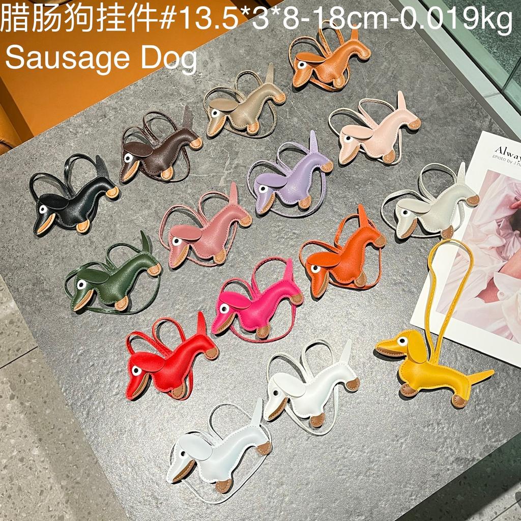 Llavero Creativo Lindo Perro Salchicha Europeo Colgante de Bolso Joyería para Llaves de Coche