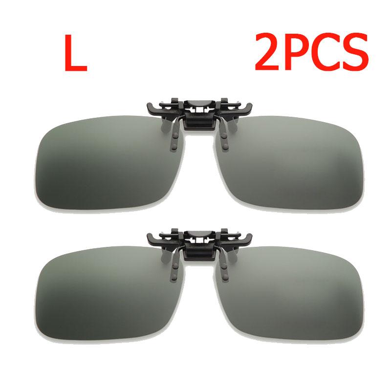 1/2PCS Women Men Glasses Lenses Polarized Sunglasses Clip On Flip Up UV 380 Driving Fishing Night Vision Glasses Clips