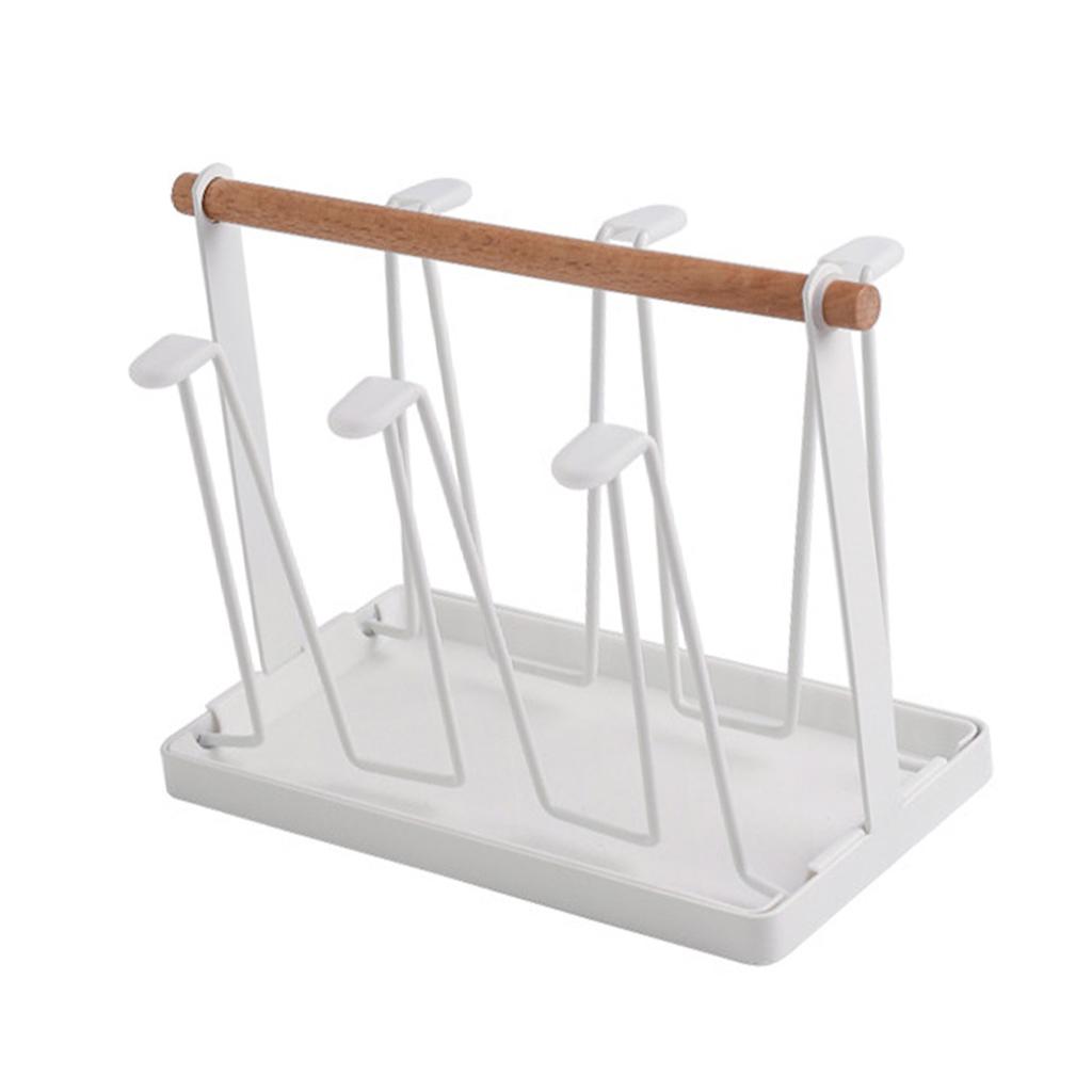 Cup Drying Rack Iron Art Mug Draining Holder Multi Functional Kitchen Cup