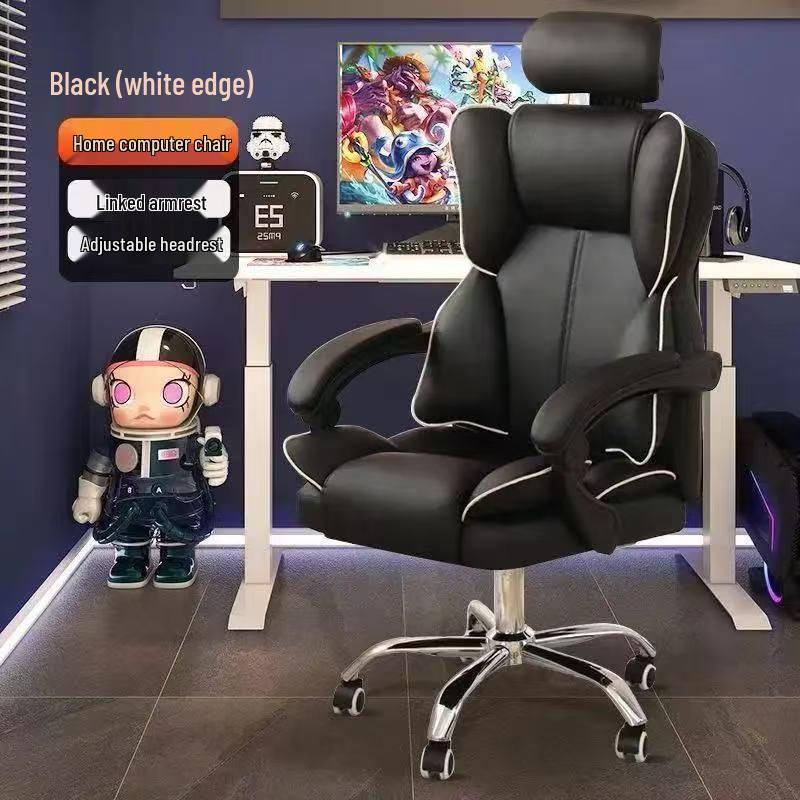 Ergonomic Computer & Gaming Chair - Comfortable Office Chair for Long Sitting, Ideal for Dormitory and University Students.
