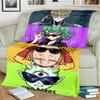 One-Punch Man Print Flannel Blanket  Warm  Comfortable for Travel, Bedrooms, Chairs, Sofas, Beds, Picnics-kwq170