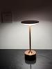 LED Retro Touch Table Lamp – Induction Flying Saucer Design for Hotels & Restaurants, Rechargeable I-Shaped Metal Lighting Fixture.