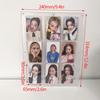Acrylic Photocard Display Stand Kpop Phoro Frame Acrylic Photocard Room Table Accessorie Photo Frames Picture Frame