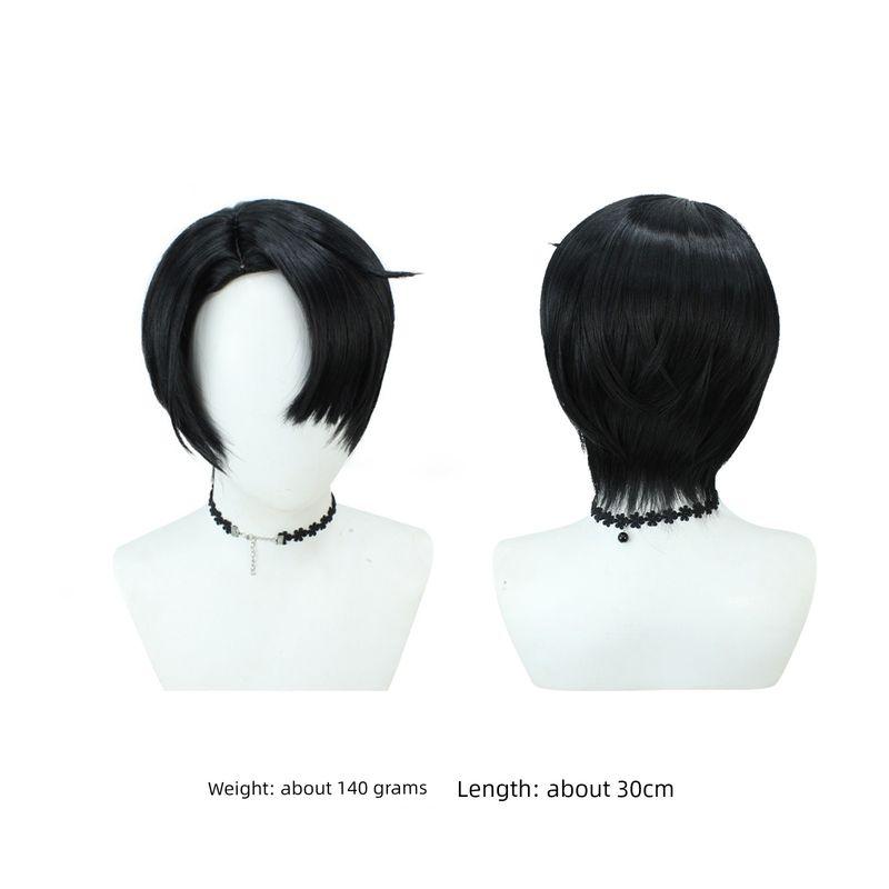 New K-Pop Girl Group Cosplay Costumes, Demon Male Group Lead Performance Cosplay Devil Boy Group [Wig] One size fits all