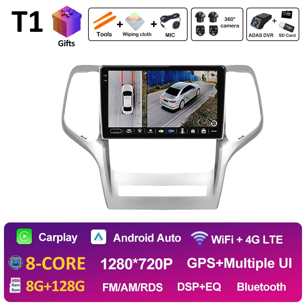 For Jeep Grand Cherokee 2008 2009 2010 2011 - 2013 Car Audio Radio Multimedia Player Cooling Fan GPS Navigation Touch Screen 4G