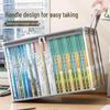 Dustproof & Waterproof Transparent Book Organizer and Storage Bag, Foldable for Student Use