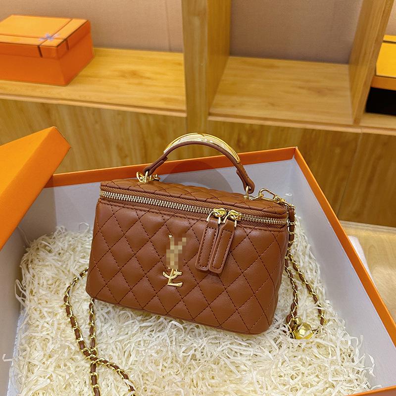 Neue vielseitige Argyle-Ketten-Umhängetasche mit Stickerei