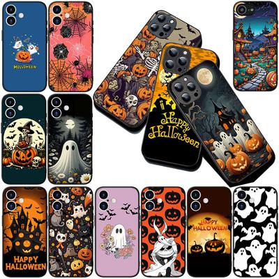Soft Cover for Xiaomi Poco C75 C65 C85 X7 X6 M8 F7 F8 Ultra F6 Pro Casing Phone Case Little Ghost With H-Halloweens Pumpkin
