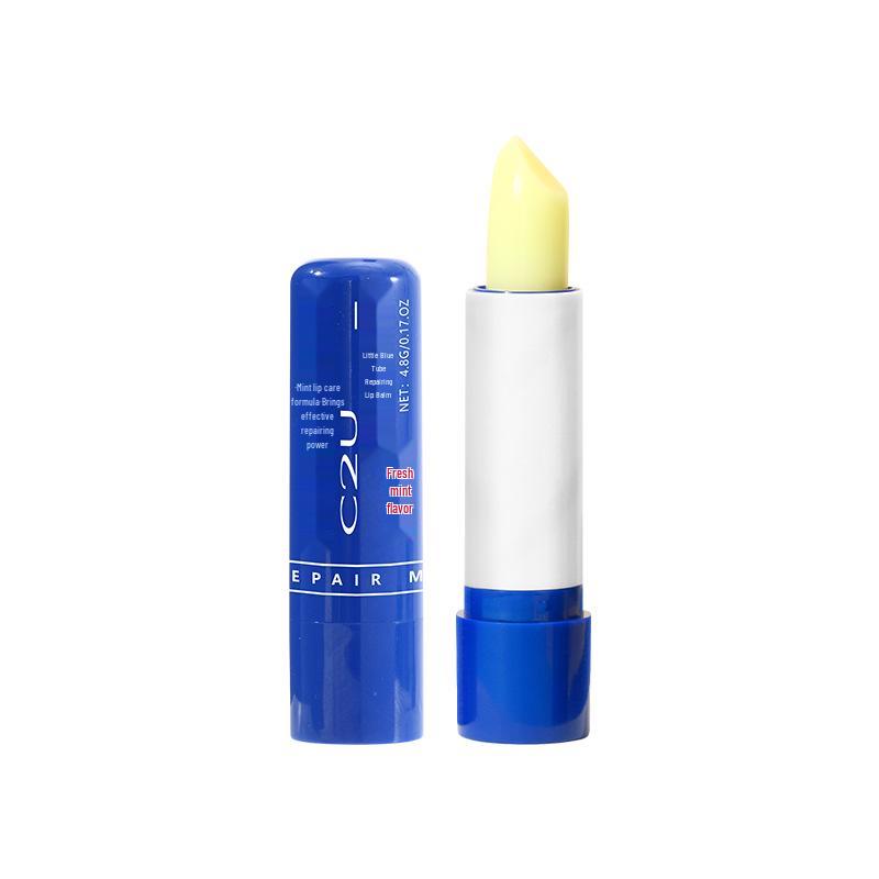 C2U Cooling Mint Lip Balm & Oil: Anti-Chapping Primer, Lip Mask for Fading Lines