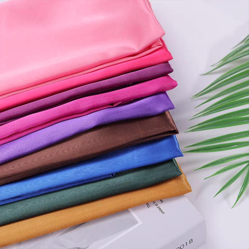 Imitation Silk Satin Fabric for Wedding Dresses and Gift Box Packaging (50x75)