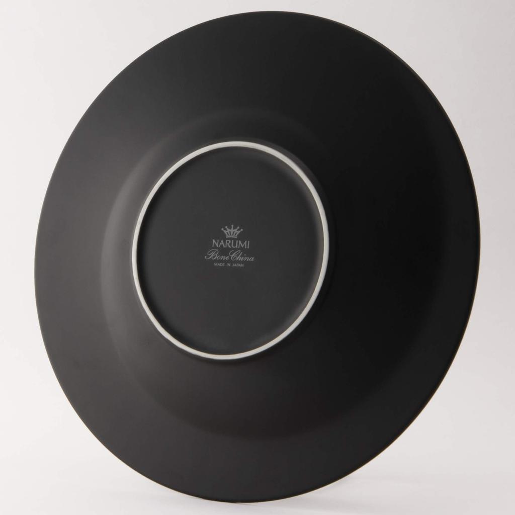 NARUMI Plate, Matte Bright Black, 30cm, Made In Japan, 58045-0C5220