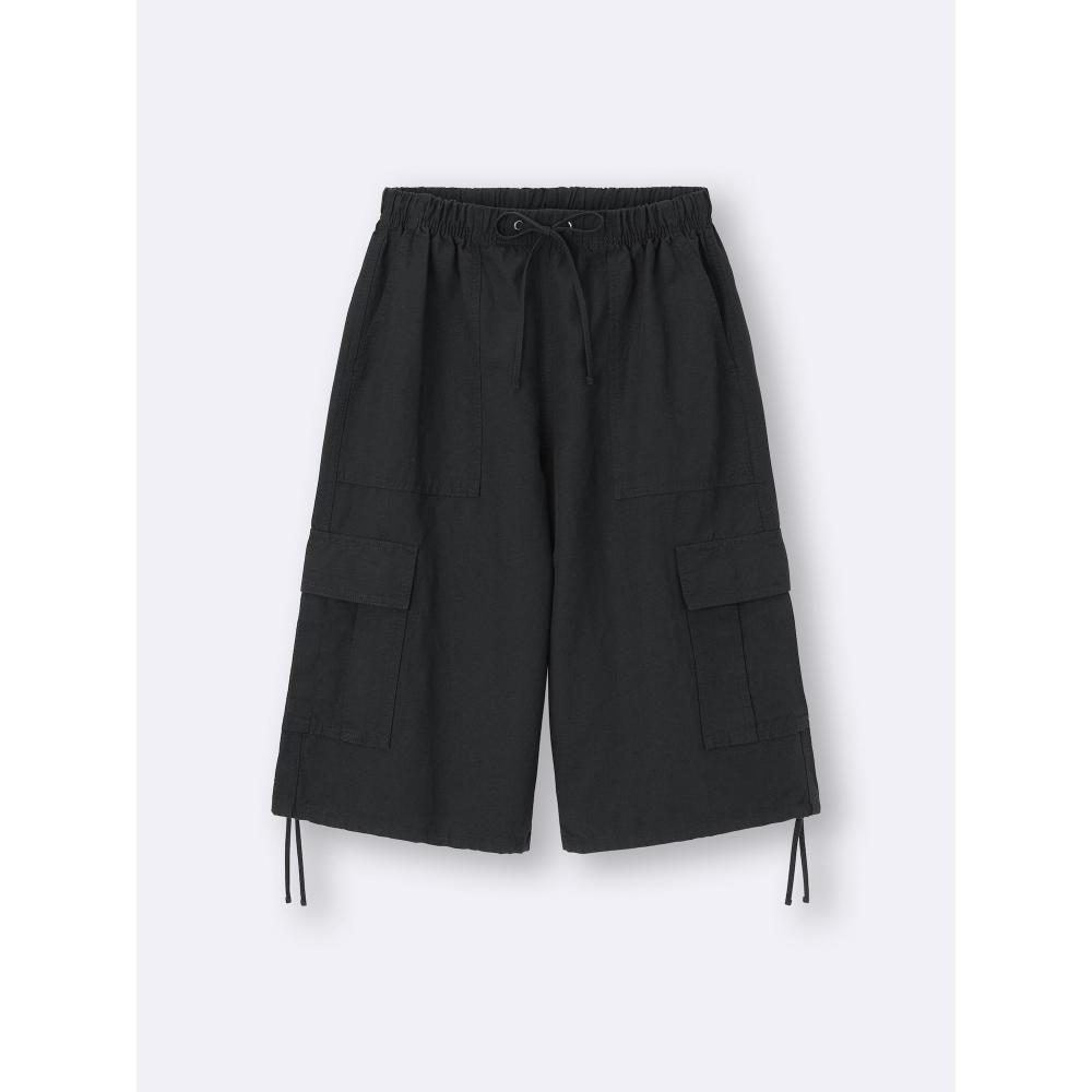 Gu By Uniqlo Linen Blend Cargo Short Pants+ec