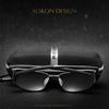 aoron Fashion Men Polarized Sunglasses Classic Sports Driving Sun Glasses UV400 Metal Frame Anti-glare Goggle Eyewear