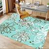 1PC Floral Pattern Non-Slip Floor carpet, suitable for Office, bedroomand playrooms. It can also be used as a sofa footrest cover-T29