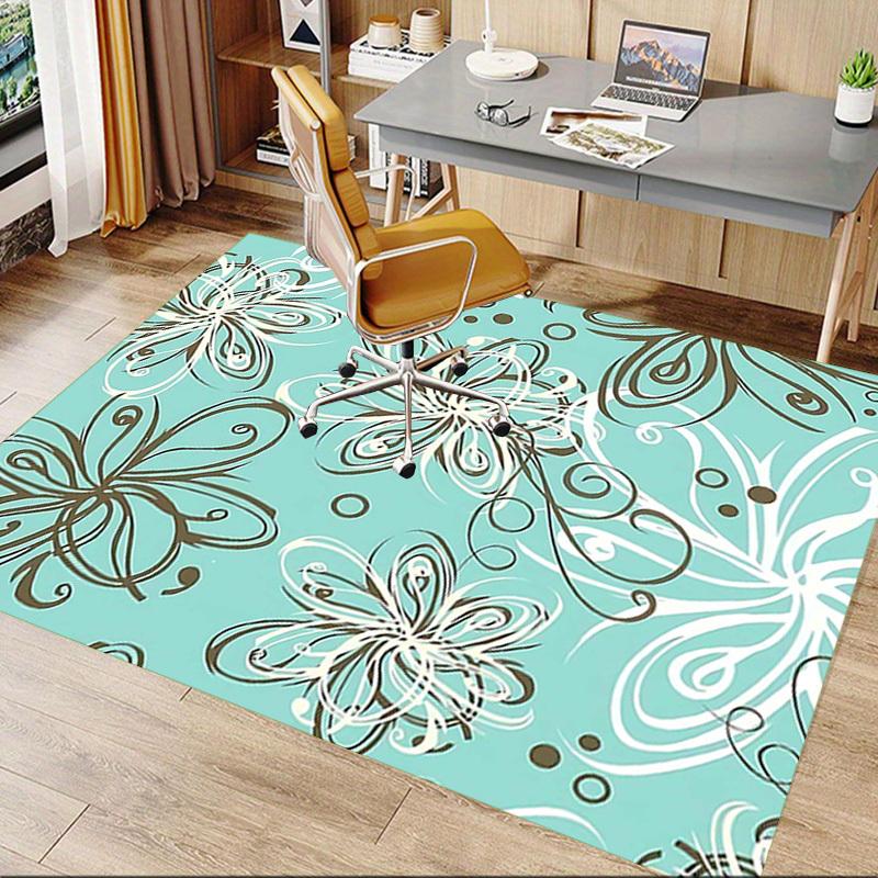 1PC Floral Pattern Non-Slip Floor carpet, suitable for Office, bedroomand playrooms. It can also be used as a sofa footrest cover-T29