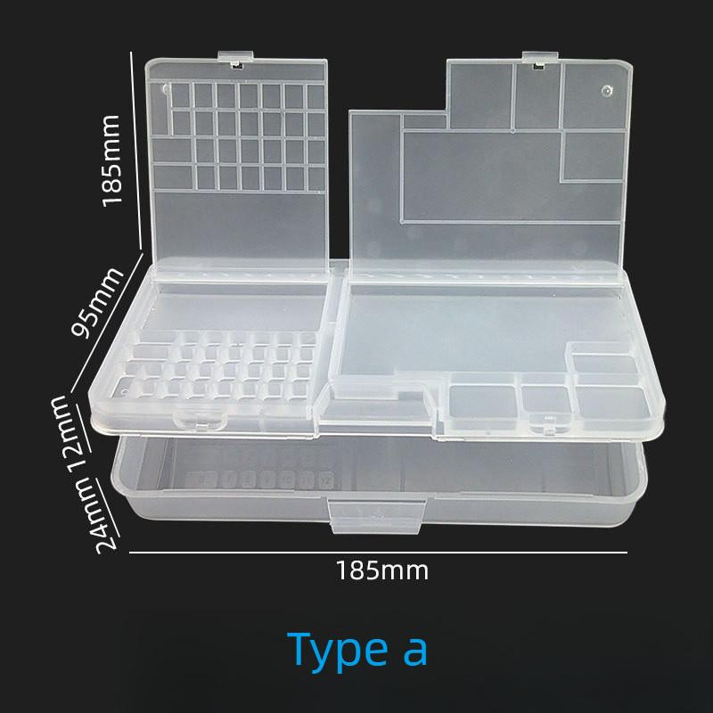 Multi Functional Odorless Thickened PP Transparent Component Box Simple and Easy-to-use Double-layer Storage Box