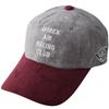 AVIREX Micro Suede Low Military Baseball Hat One Club Gray X Cap, Cap, Men's Fall/Winter (JP, Alphabet, Size, Wine)