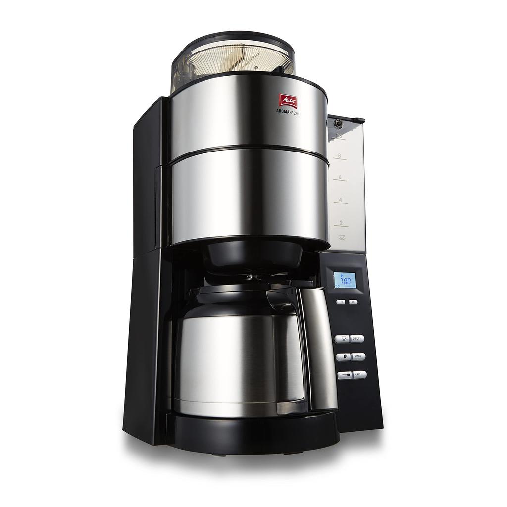 Melitta Aroma Fresh 10-Cup Stainless Steel Pot Lid (TJ-1022, Black) (Sold Separately)