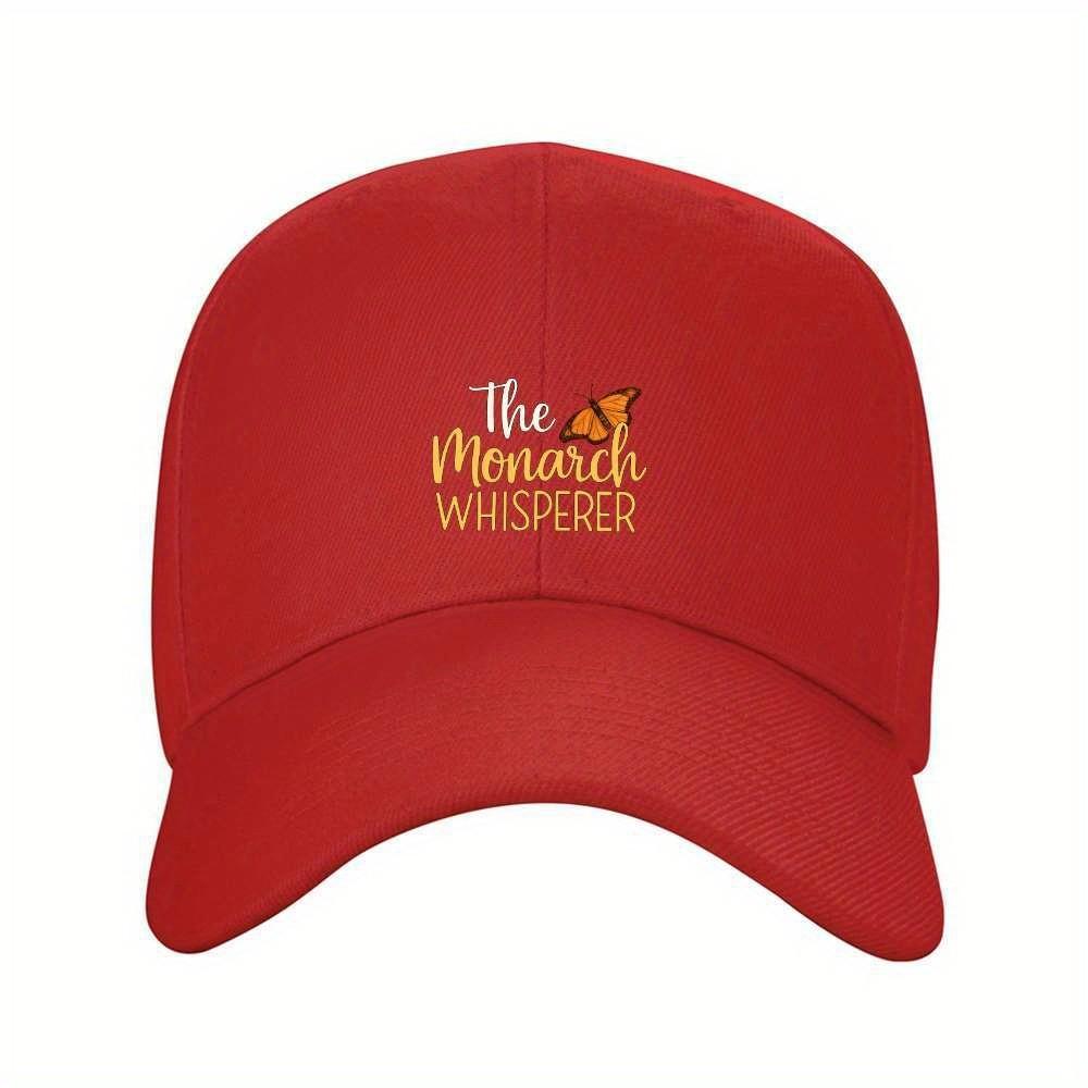 Monarch Whisperer Butterfly Baseball Cap Adjustable Outdoor Sports Golf Hat One Size