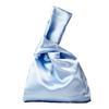 Elegant Silk Satin Wrist Bag Portable Knot Tote Soft Mini Tote Party Occasion