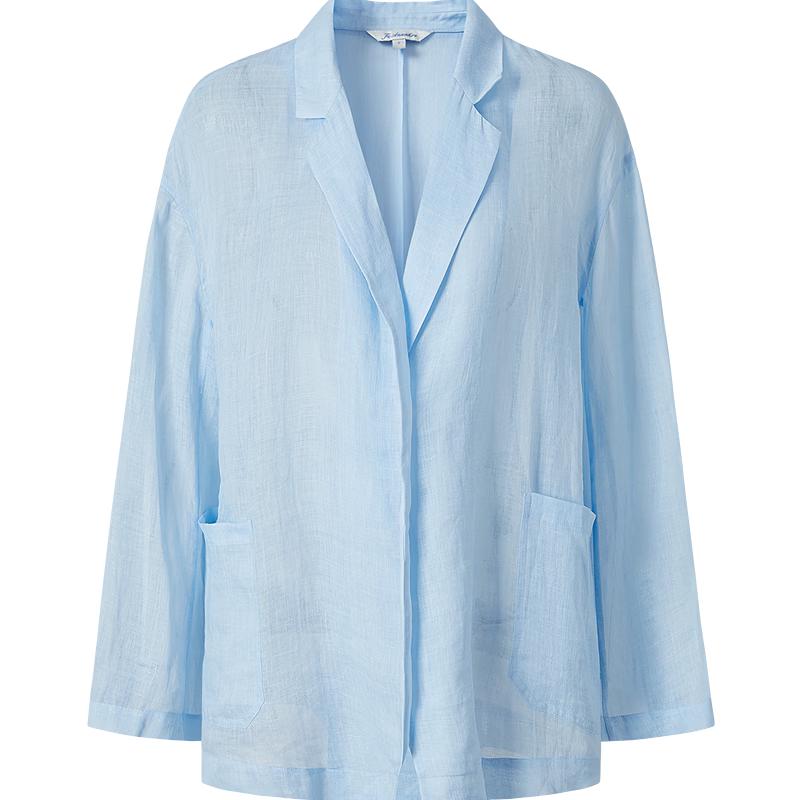 

Women s 100% Ramie Drop Shoulder Lightweight Suit Jacket M