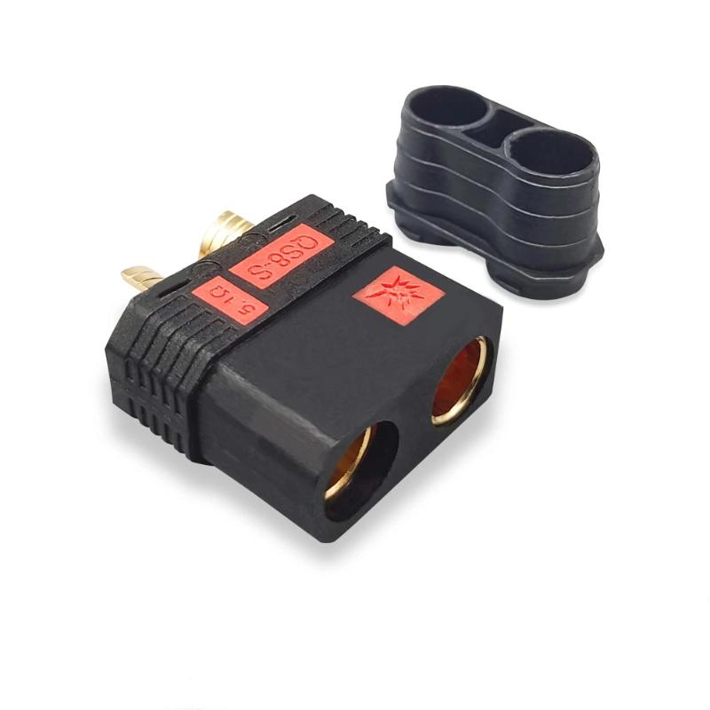 

Кабель для зарядки с разъемом типа «папа» на штекер «банан» 4 мм, 10AWG, 30 см, сверхмощный зарядный кабель с разъемом QS8