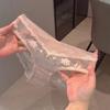 Mesh French Style Briefs Transparent Women Underwear Thin Lace Flower Panties  Gifts