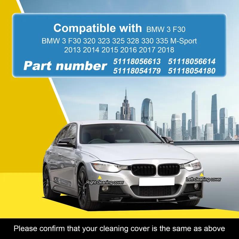 For BMW 3 Series F30 M Sport 328 335 2012 - Front Headlight Washer Cover Left Right Set Parts 51118056613 5111805661
