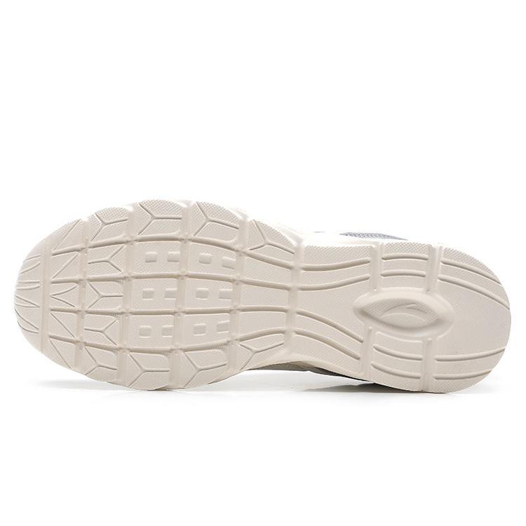 New Anta Cushioned Anti Slip Wear Resistant Breathable Lightweight Low Top Running Shoes Men's White Gray Sports 912235527-7