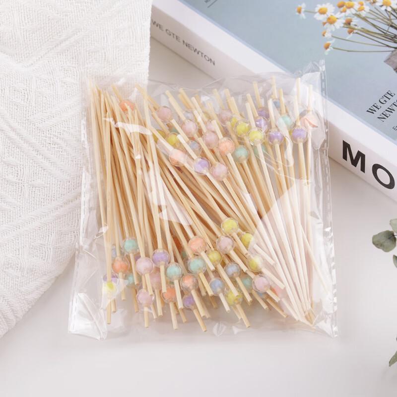 ZISIZ Disposable Bamboo Fruit Picks