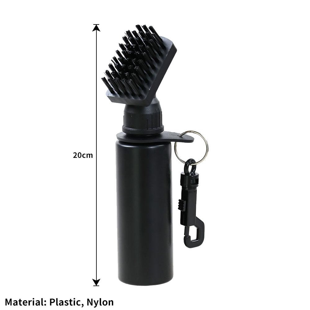 

Щетка для чистки клюшек для гольфа, инструмент для чистки пазов с экструзией, трубка для бутылки с водой, щетка для гольфа, бутылка для легкой чистки чёрный