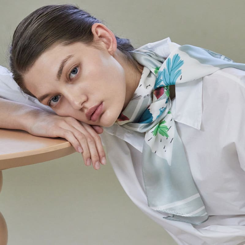 ANA MAISON Dulgi Long Petit Silk Scarf [PML-1406]