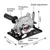 45° Adjustable Angle Grinder Bracket Dust Free Heavy Duty Cutting Machine Bracket Angle Grinder Converter Woodworking Cutting
