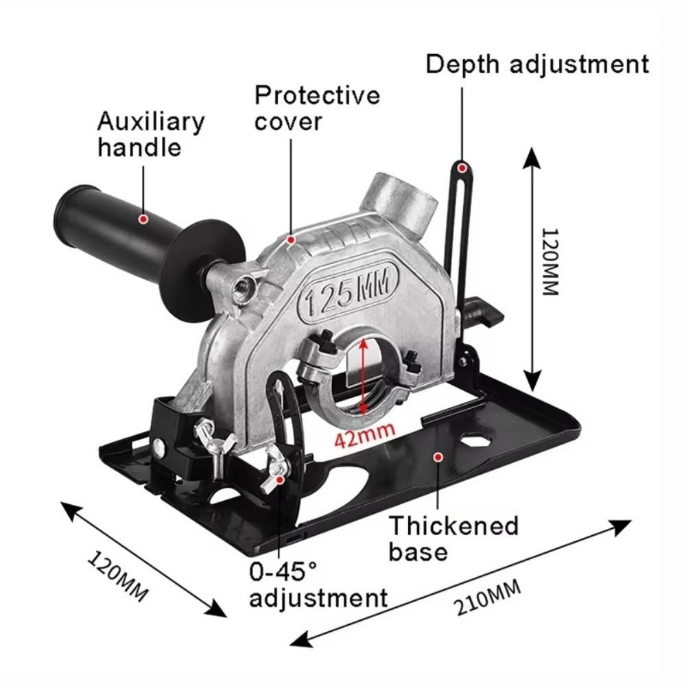 45° Adjustable Angle Grinder Bracket Dust Free Heavy Duty Cutting Machine Bracket Angle Grinder Converter Woodworking Cutting