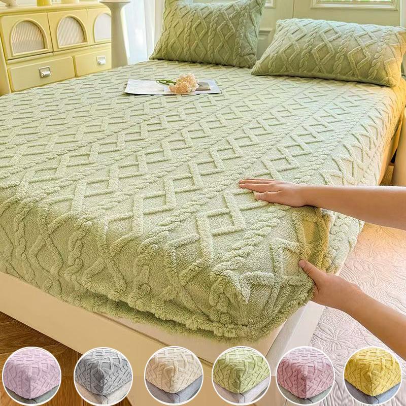 Kinder Mädchen Kaninchen Plüsch Rosa Weiß Bettdecken Sets Twin/Full Kunstfell Bettset Hautfreundlich Weich Warm Samt Flanell Flauschige Fuzzy Bettwäsche