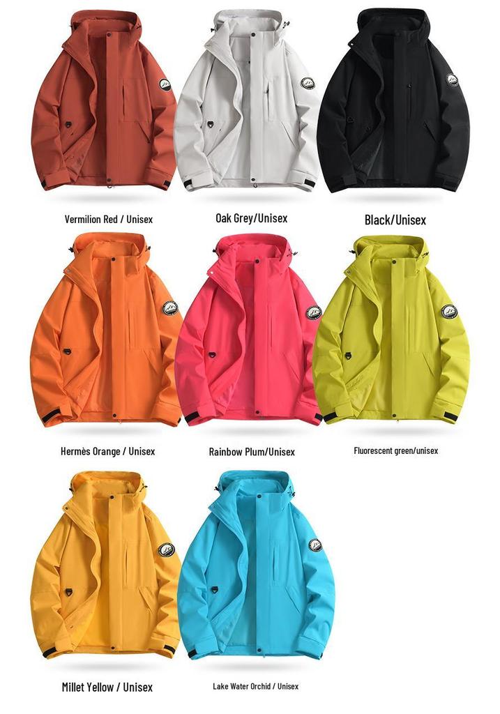 Men's Hooded Detachable Ski & Mountaineering Jacket for Outdoor Adventures