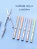 1 st Mini Draagbare Schaar Papier Snijder Mes 2-in-1 Multifunctioneel Zakpen Vorm Scrapbooking Snijwerk Snij Gereedschap