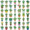 50PCS Cute Plants Cactus Graffiti Star Film Glitter Stickers Kid Toys Laptop Mobile Luggage Scrapbook Skateboard Creative Sticke