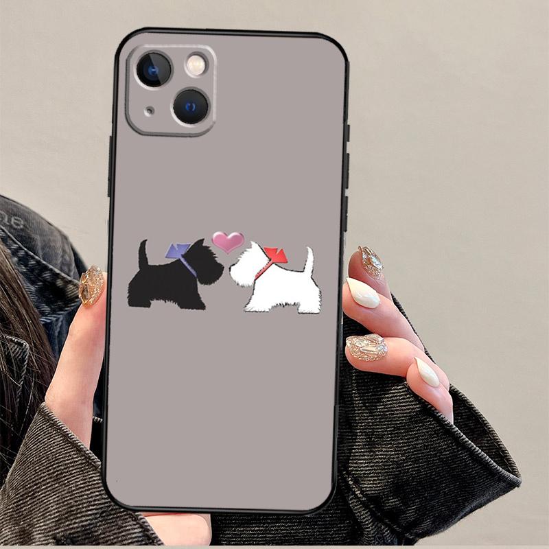 West Highland Terrier Westie Funda For iPhone 15 16 Pro Max 12 13 Mini 11 14 Pro Max XS X XR 15 16 Plus Case